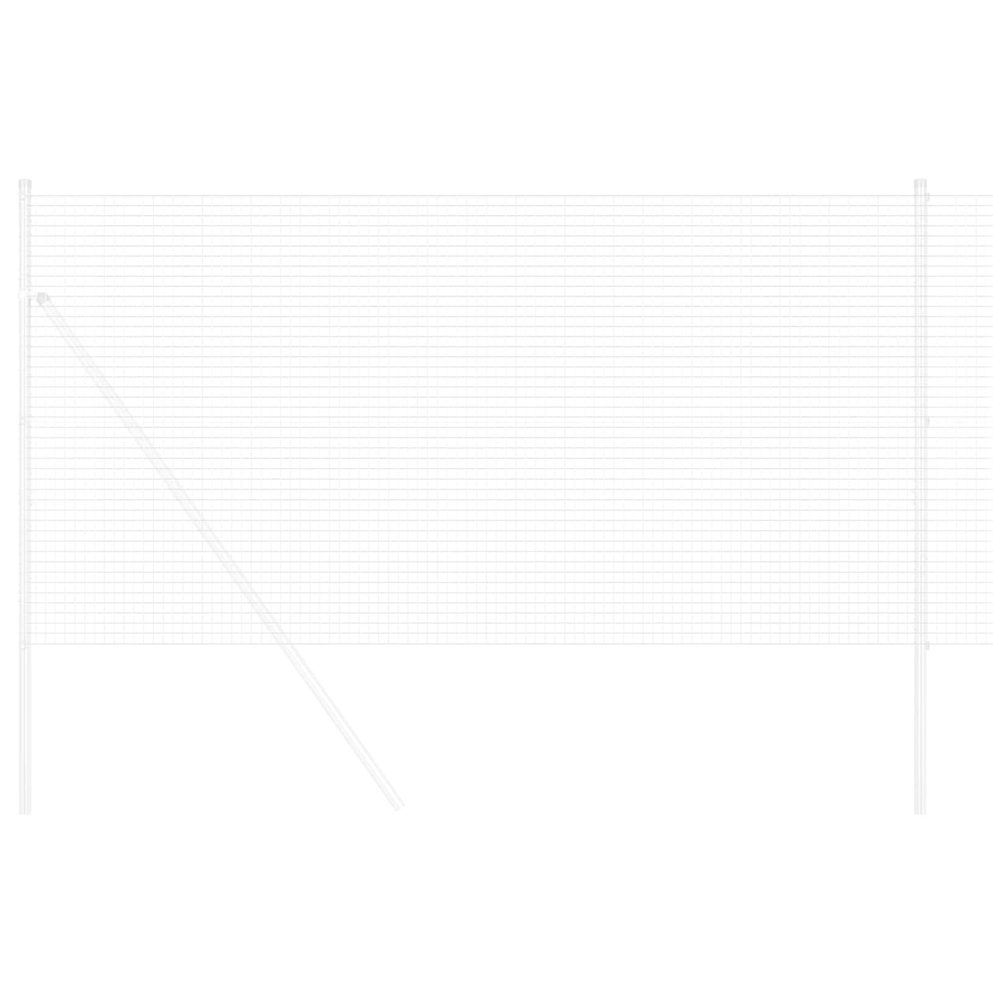 Vidaxl grillage soudé argent 1,2 x 10 m