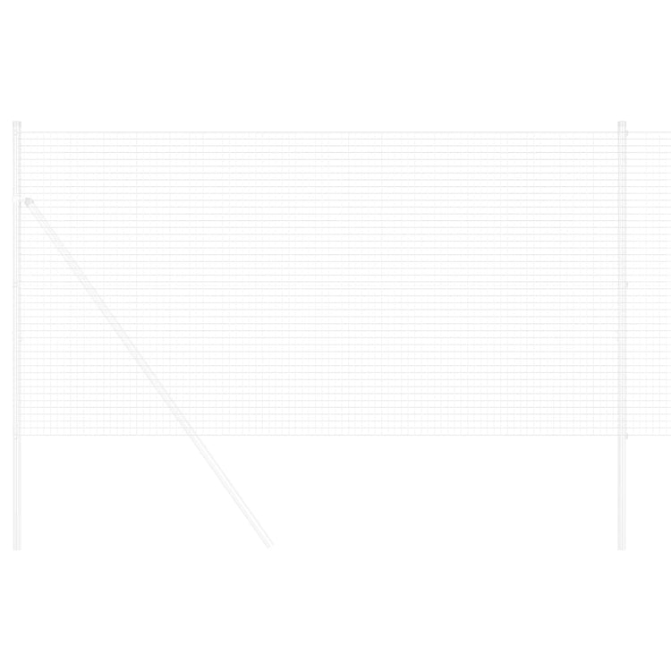 Vidaxl grillage soudé argent 1,4 x 10 m