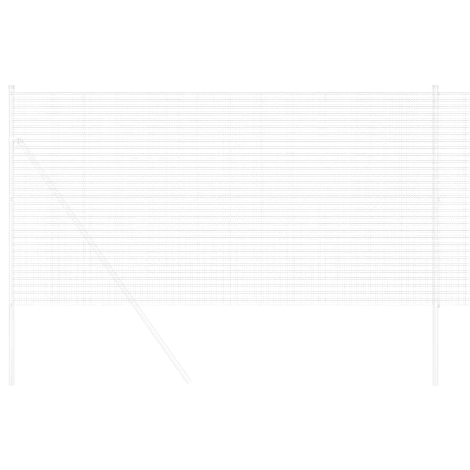 Vidaxl gelaste draadhek argent 0,4 x 25 m