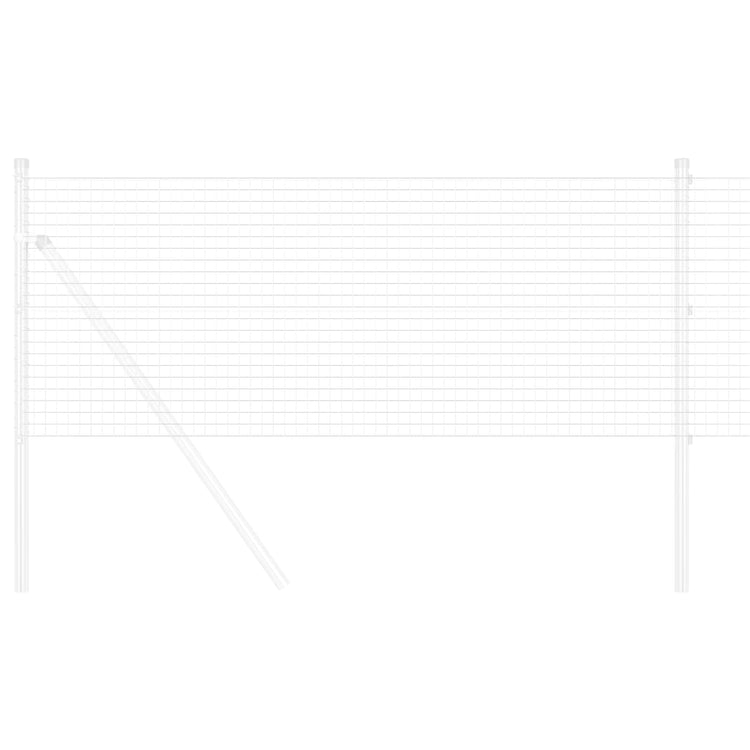 Vidaxl grillage soudé argent 0,4 x 50 m
