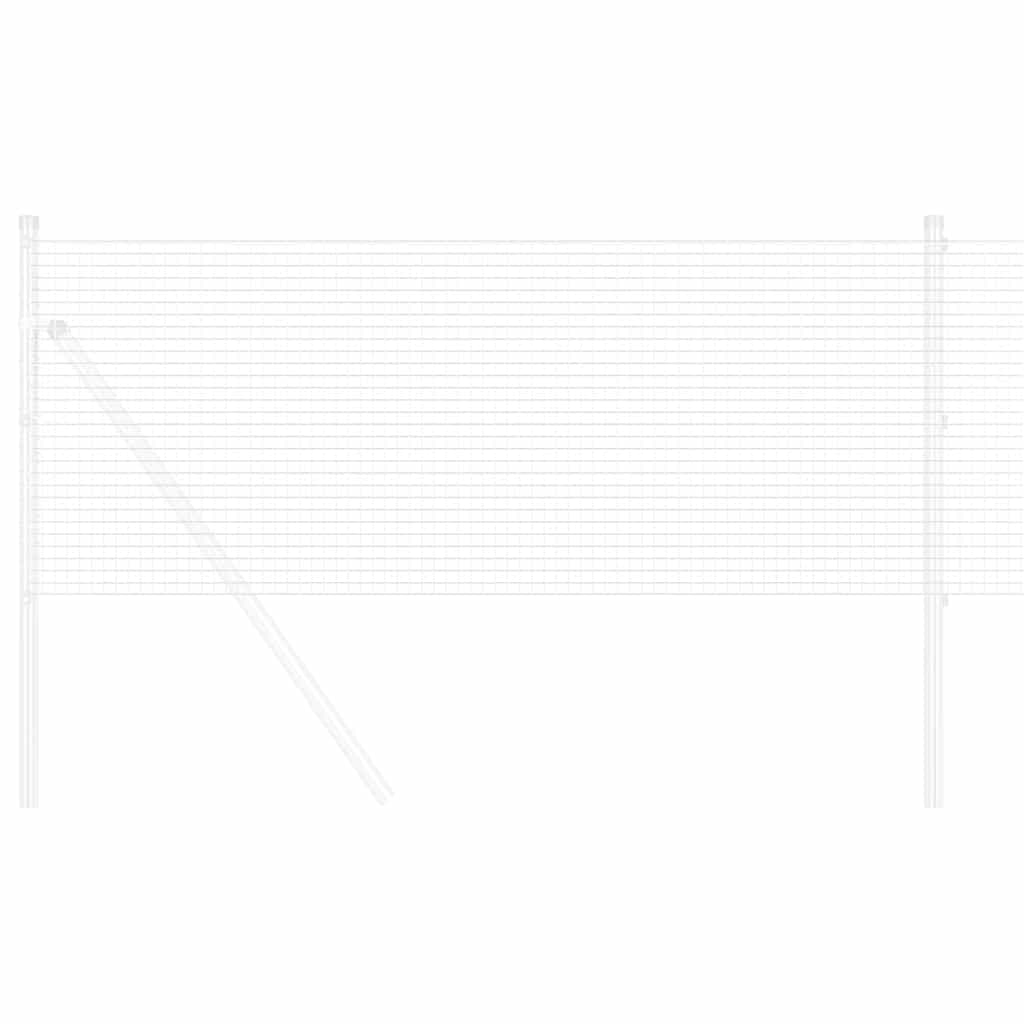 Vidaxl grillage soudé argent 0,8 x 50 m