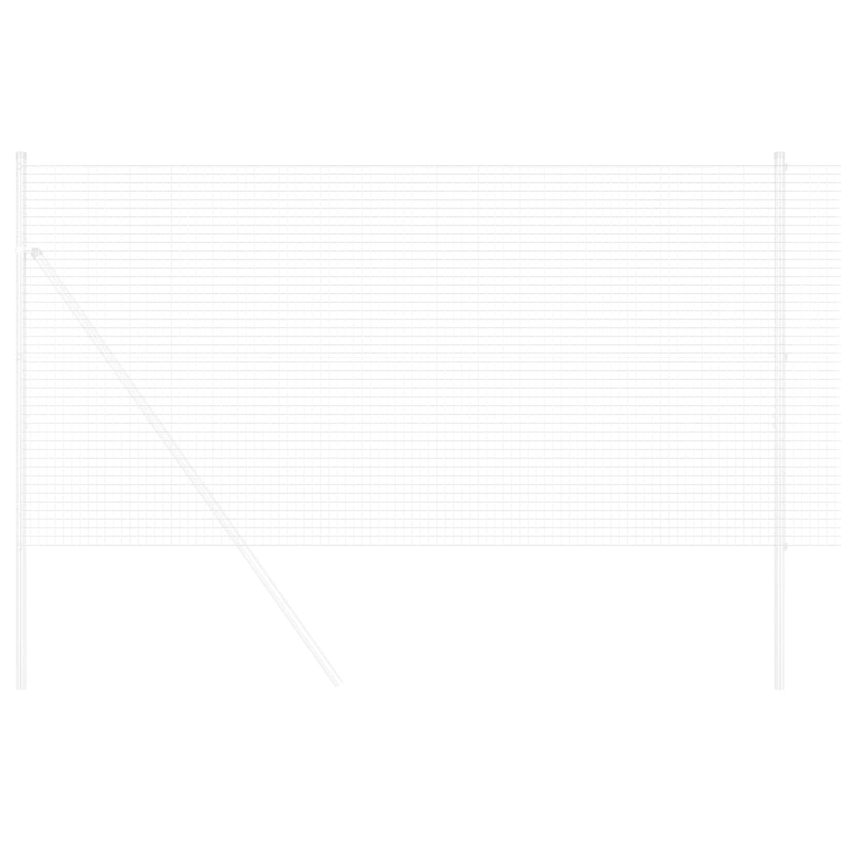 Vidaxl grillage soudé argent 1 x 50 m
