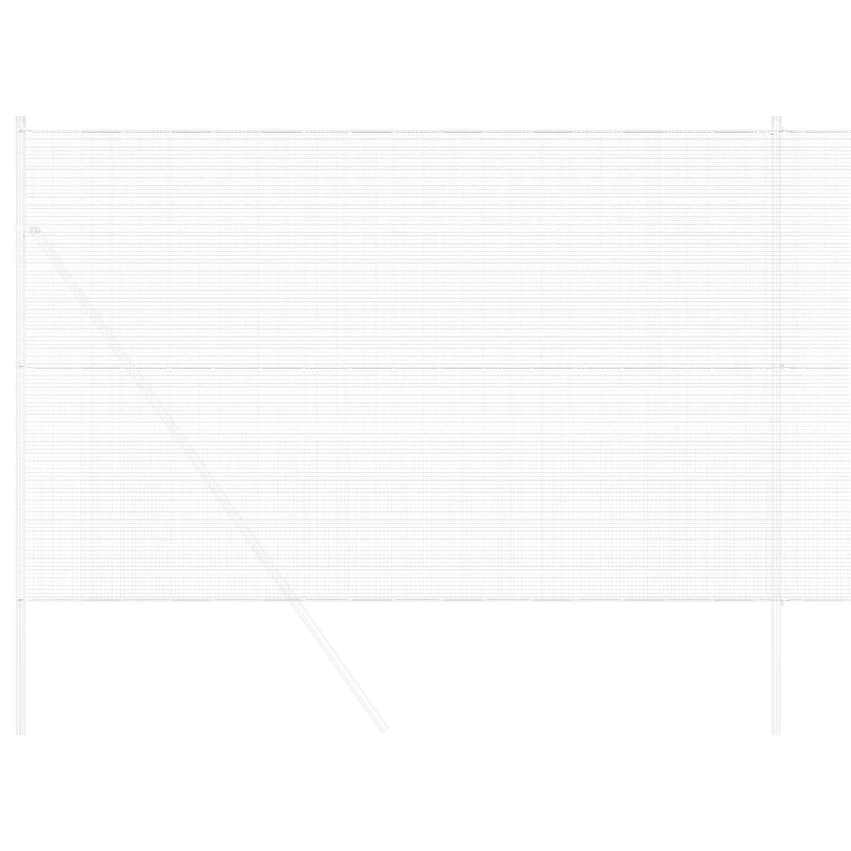 Vidaxl grillage soudé argent 1,5 x 50 m