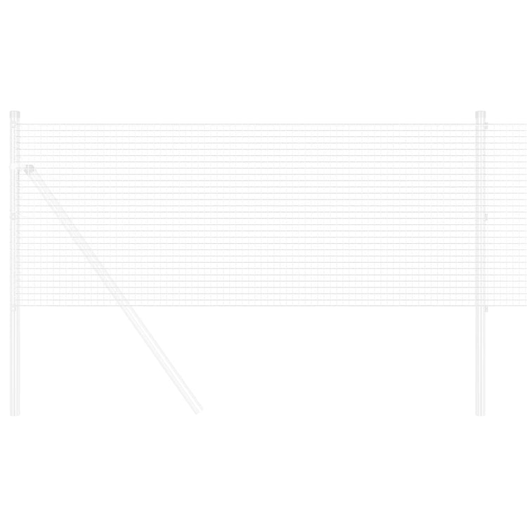 Vidaxl grillage soudé argent 1,5 x 50 m