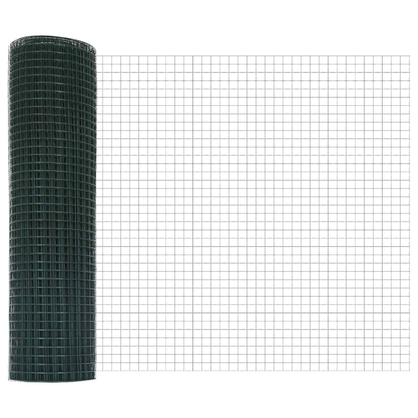 Vidaxl grillage soudé vert 0,4 x 10 m
