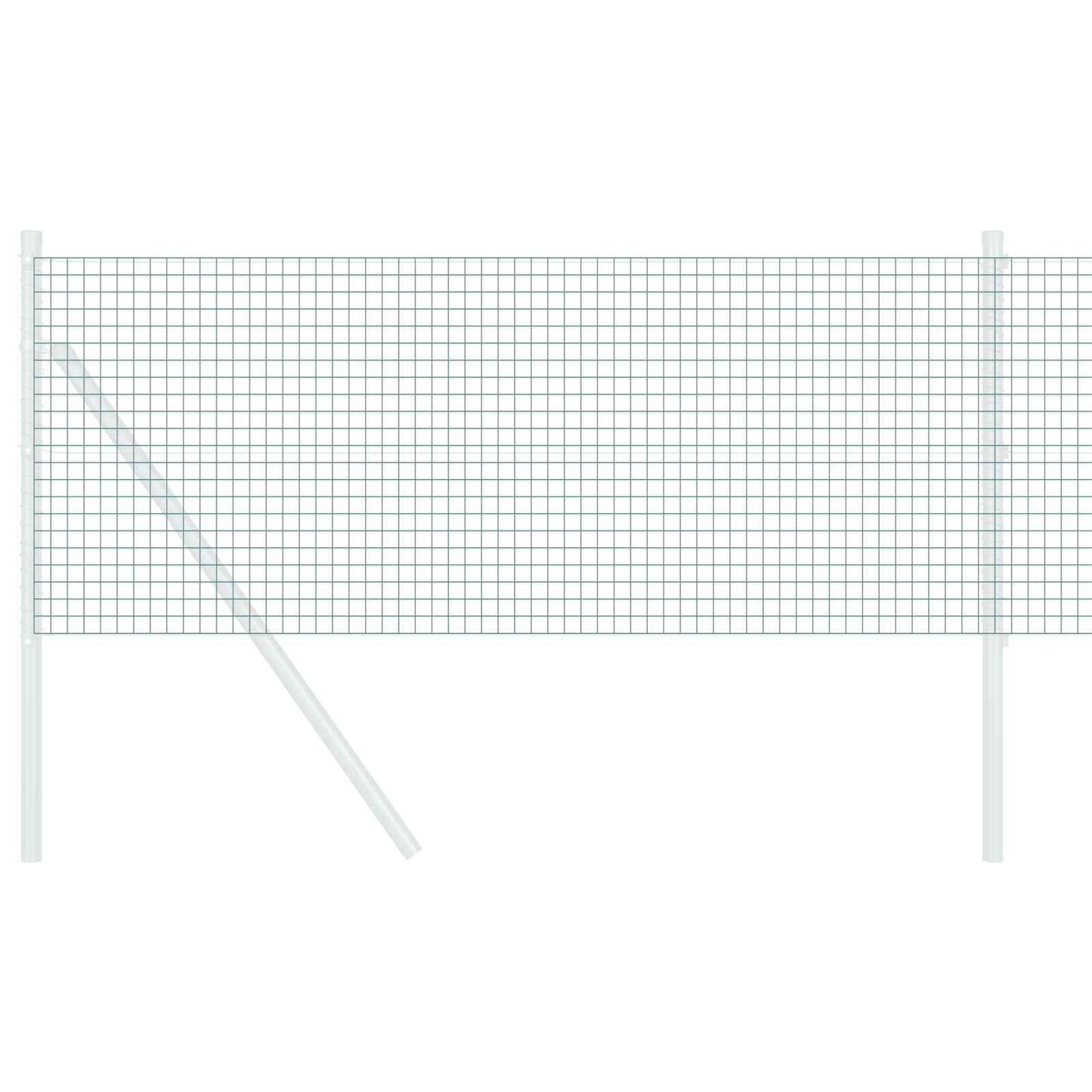 Vidaxl grillage soudé vert 0,8 x 10 m