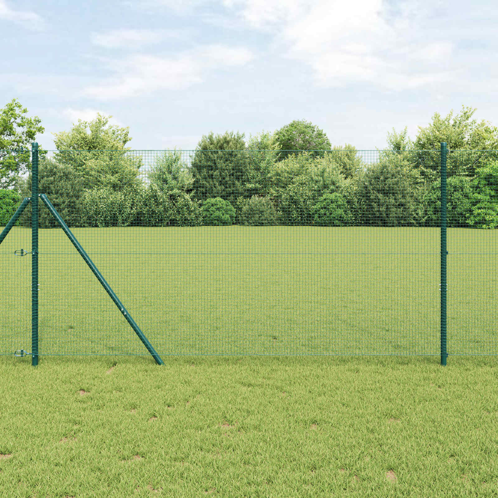 Vidaxl grillage soudé vert 1,2 x 10 m