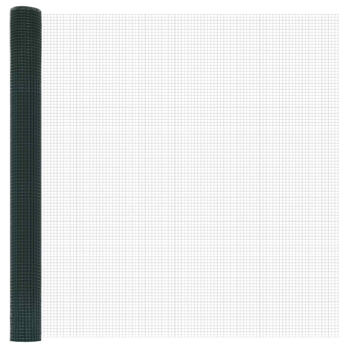 Vidaxl grillage soudé vert 1,6 x 10 m