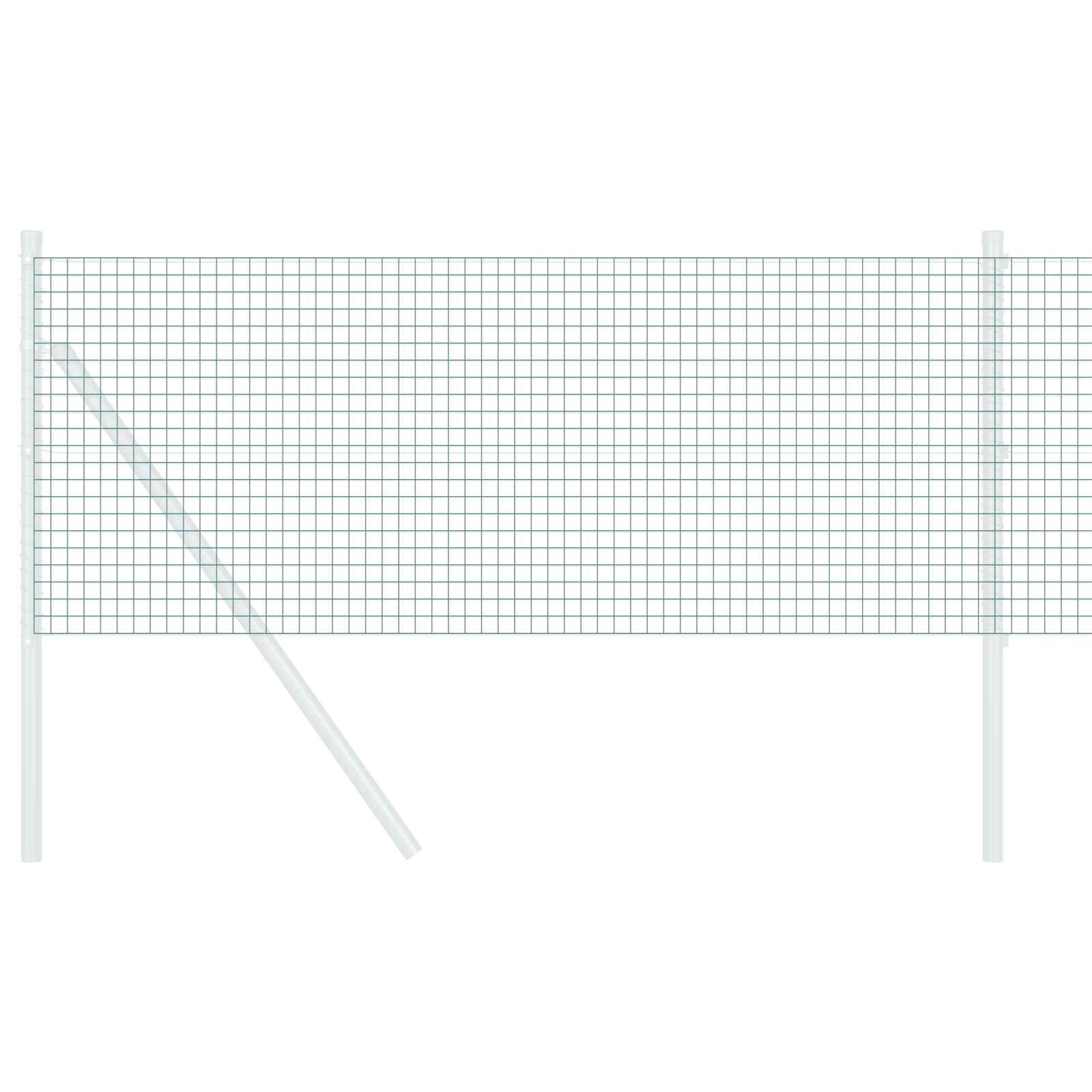 Vidaxl grillage soudé vert 0,6 x 25 m