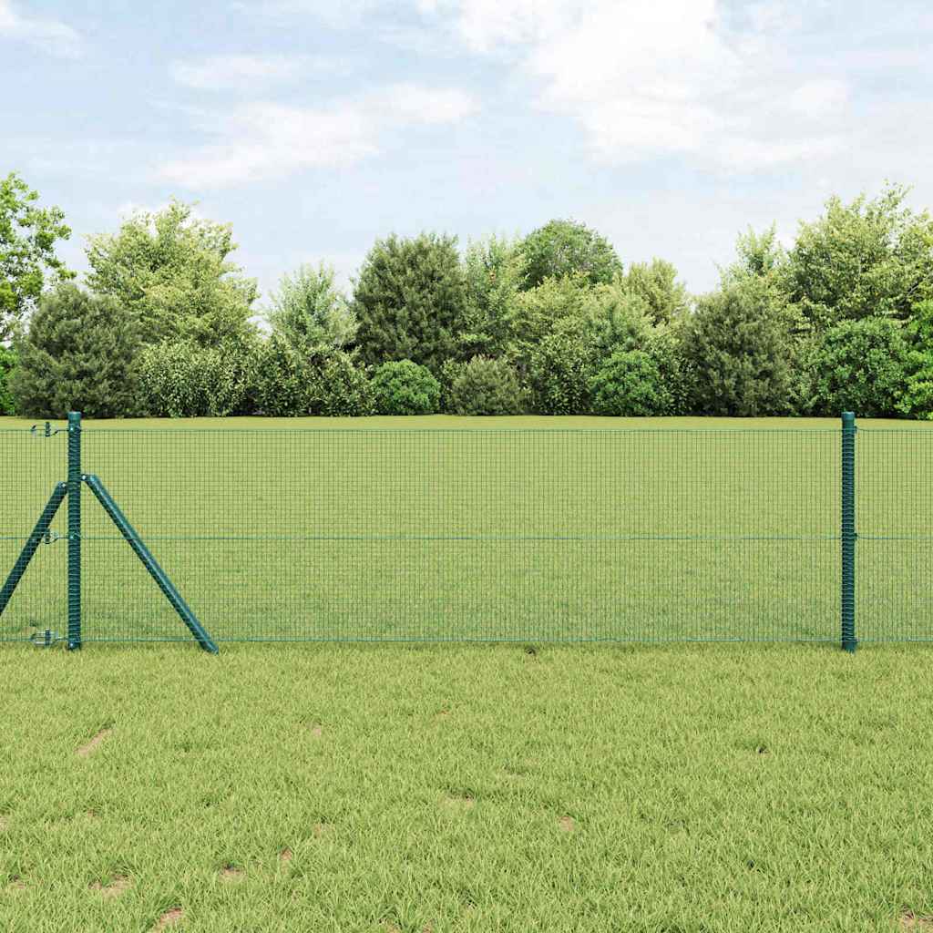 Vidaxl grillage soudé vert 0,5 x 100 m