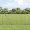 Vidaxl grillage soudé gris 1,6 x 10 m