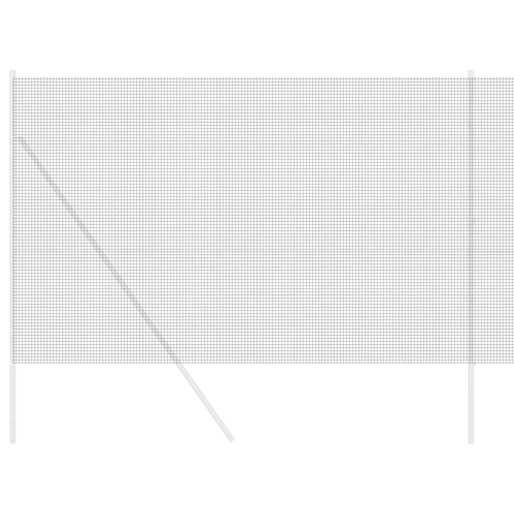 Vidaxl grillage soudé gris 1,6 x 10 m