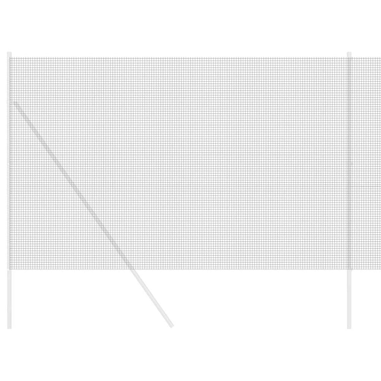 Vidaxl grillage soudé gris 1,6 x 10 m