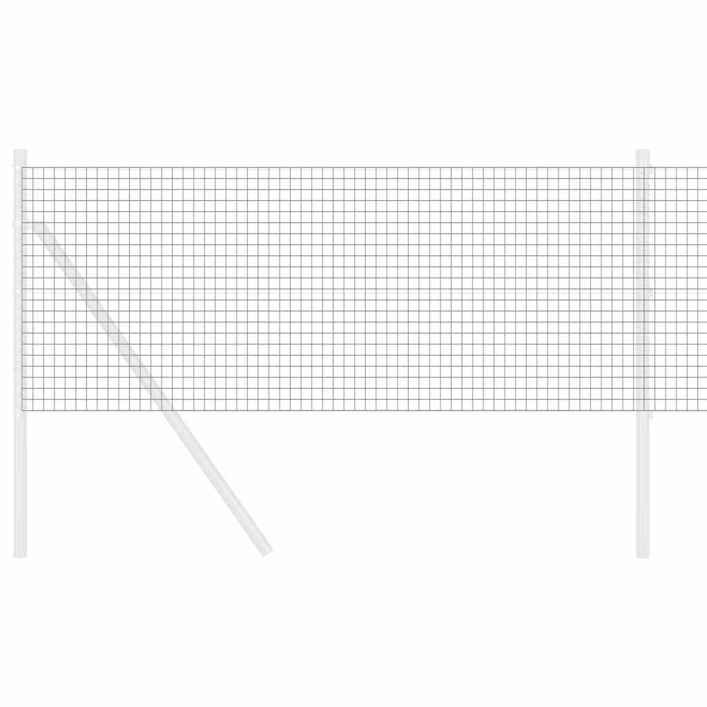 Vidaxl grillage soudé gris 0,6 x 25 m