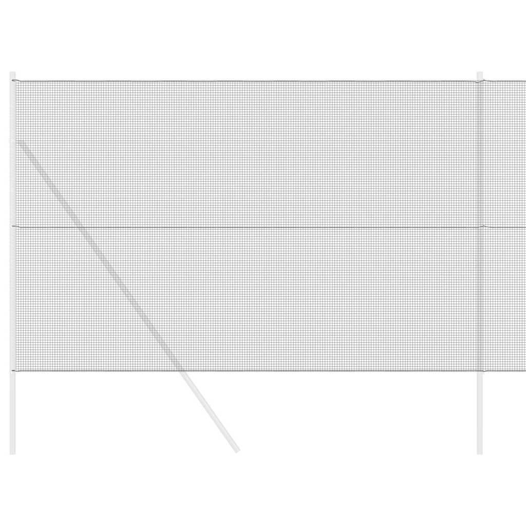 Vidaxl grillage soudé gris 1,6 x 25 m