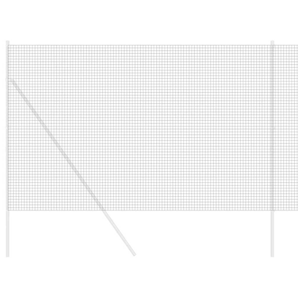 Vidaxl grillage soudé gris 1,6 x 25 m