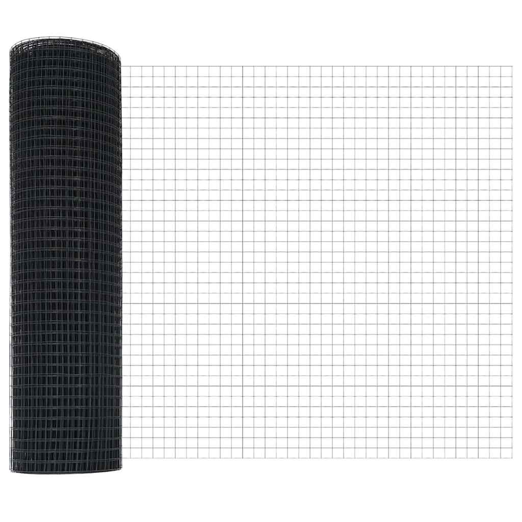 Vidaxl grillage soudé gris 0,5 x 50 m