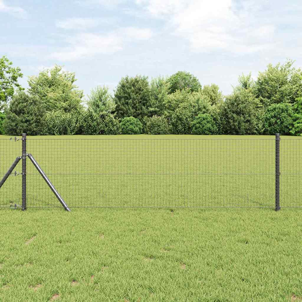 Vidaxl grillage soudé gris 0,8 x 100 m