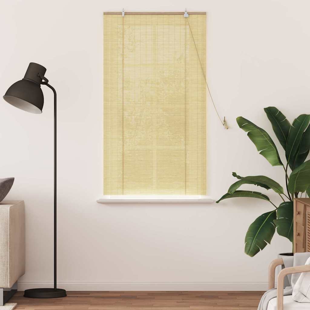 VidaXL store enrouleur avec rideaux bambou naturel 80 x 160 cm