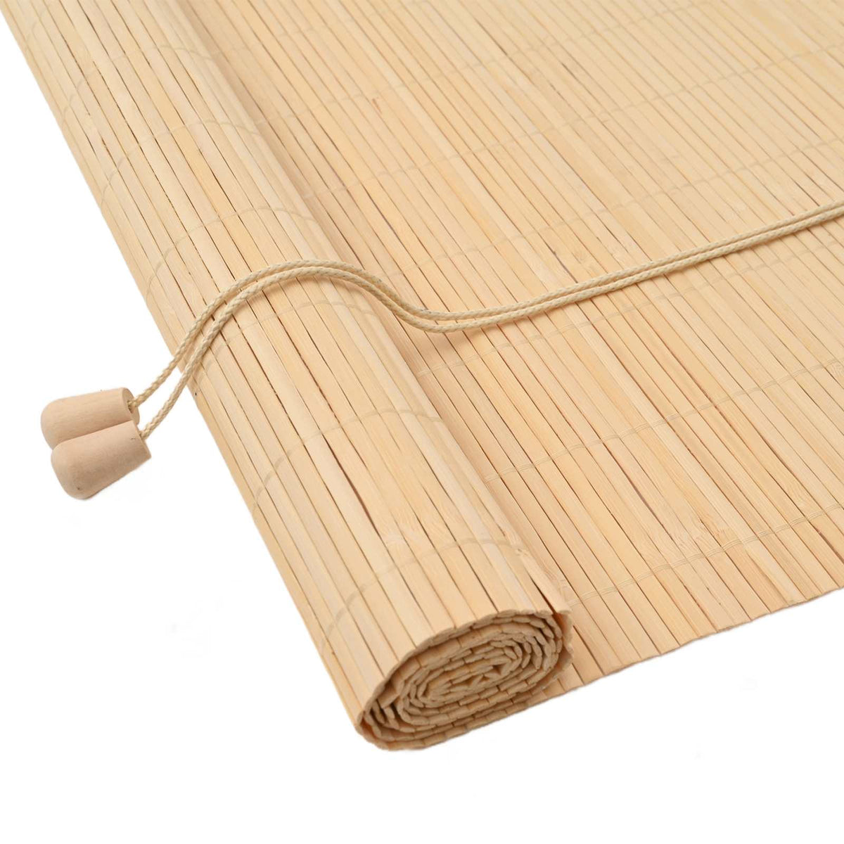 Vidaxxl store enrouleur avec rideaux bambou naturel 110 x 160 cm