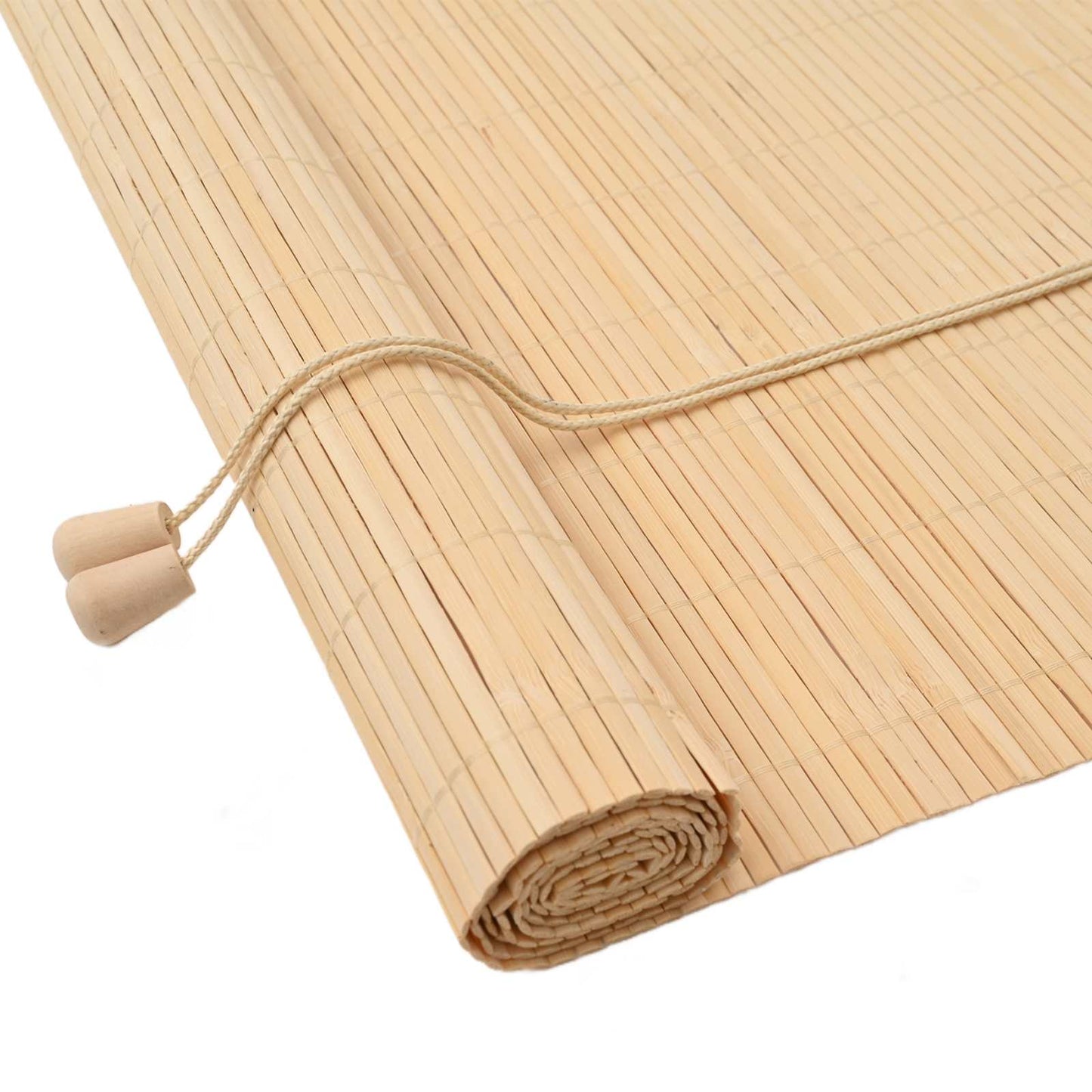 VidaXL store enrouleur avec rideaux bambou naturel 140 x 220 cm