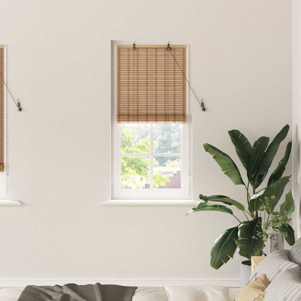 VidaXL store enrouleur avec rideaux bambou naturel 60 x 220 cm