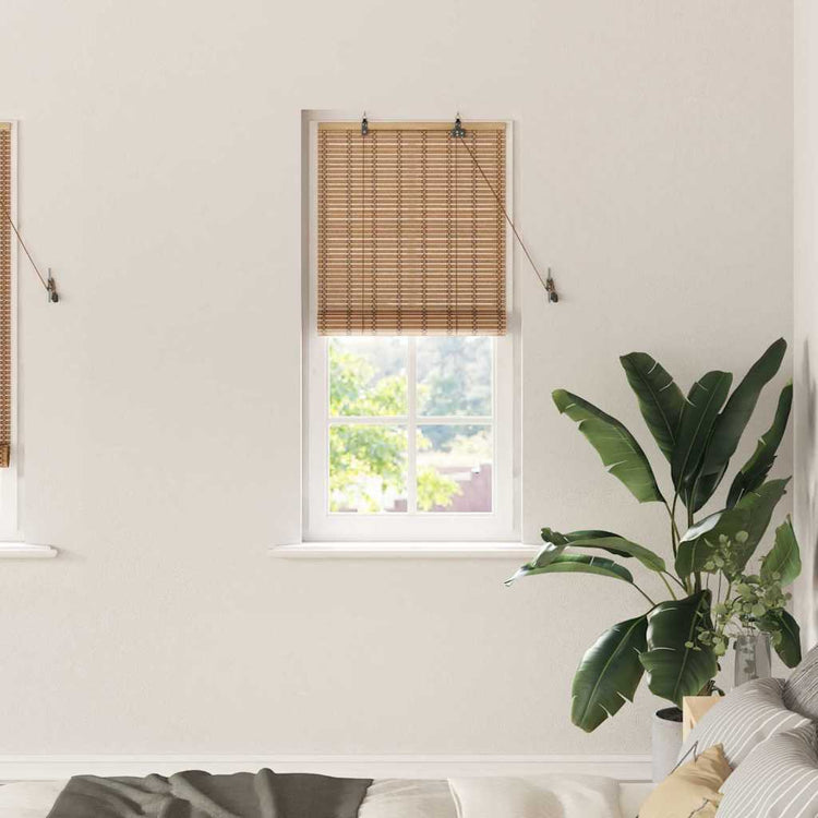 VidaXL store enrouleur avec rideaux bambou naturel 60 x 220 cm