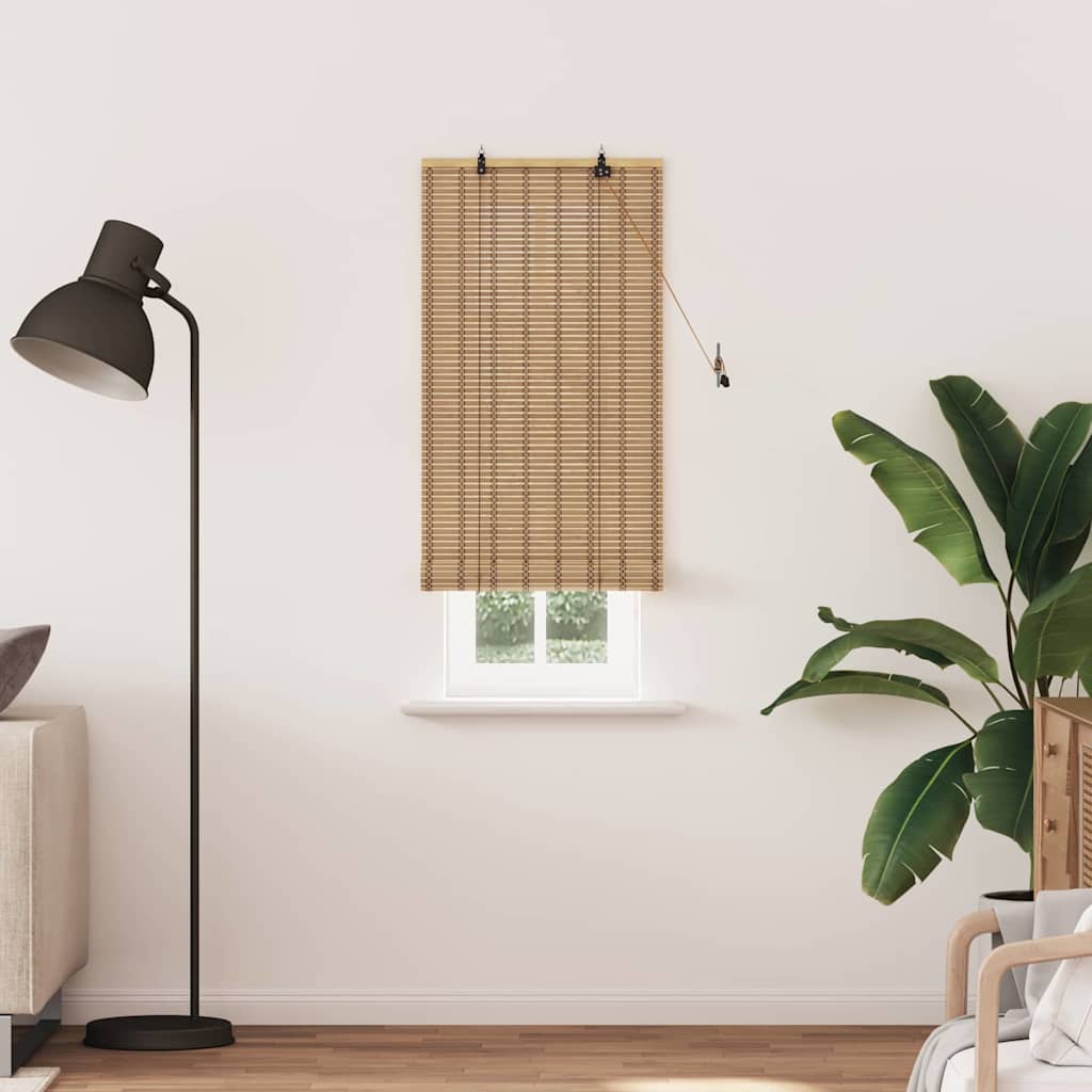 VidaXL store enrouleur avec rideaux bambou naturel 60 x 220 cm