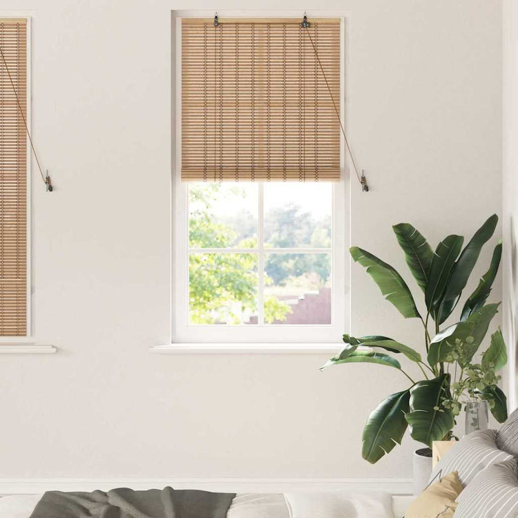 VidaXL store enrouleur avec rideaux bambou naturel 80 x 160 cm