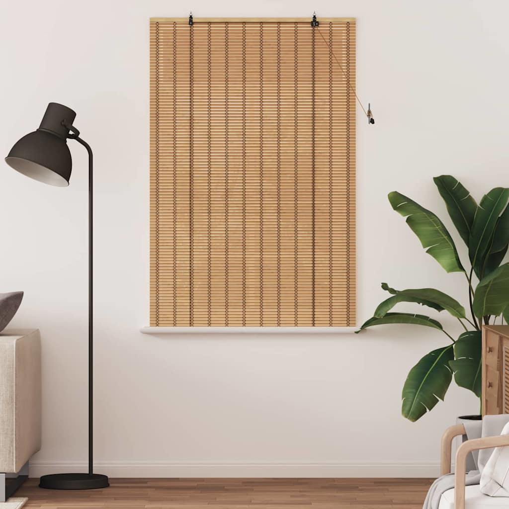 Vidaxxl store enrouleur avec rideaux bambou naturel 100 x 160 cm