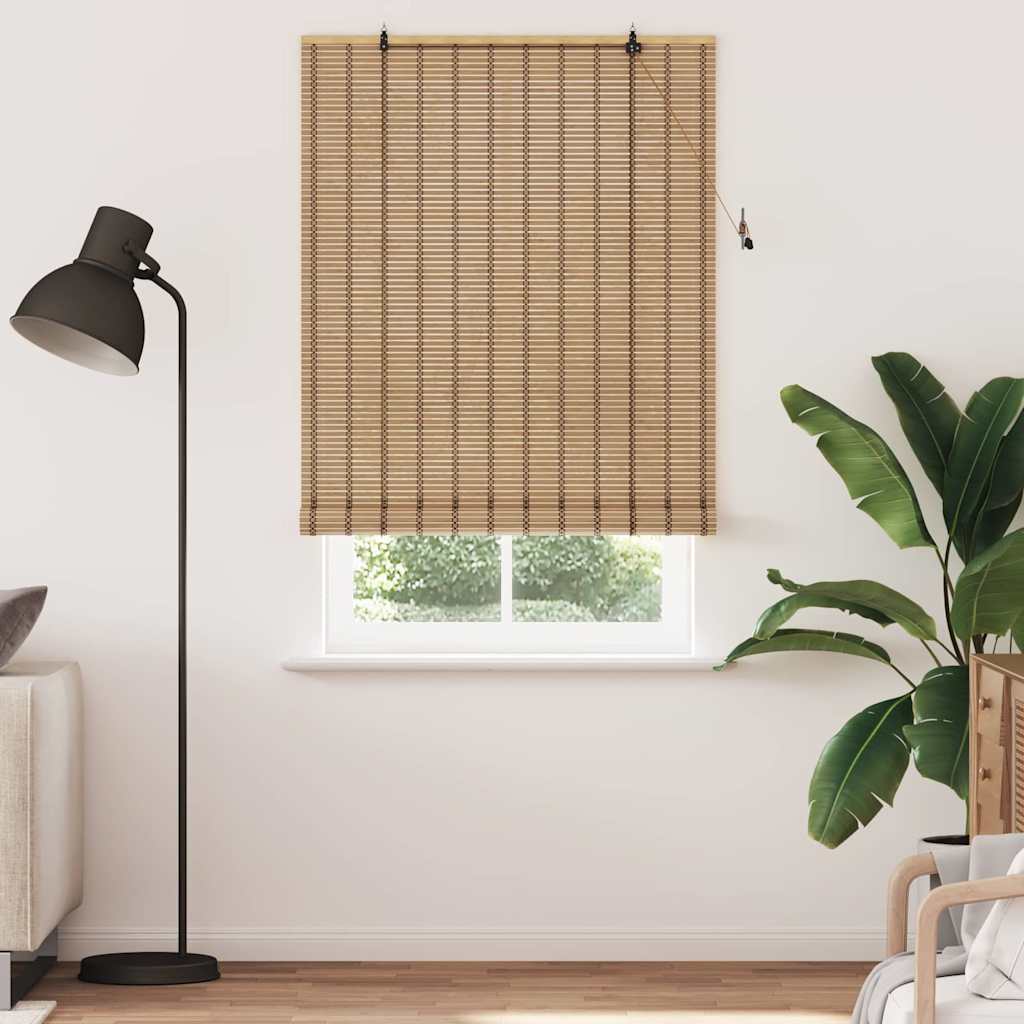 VidaXL store enrouleur avec rideaux bambou naturel 110 x 220 cm