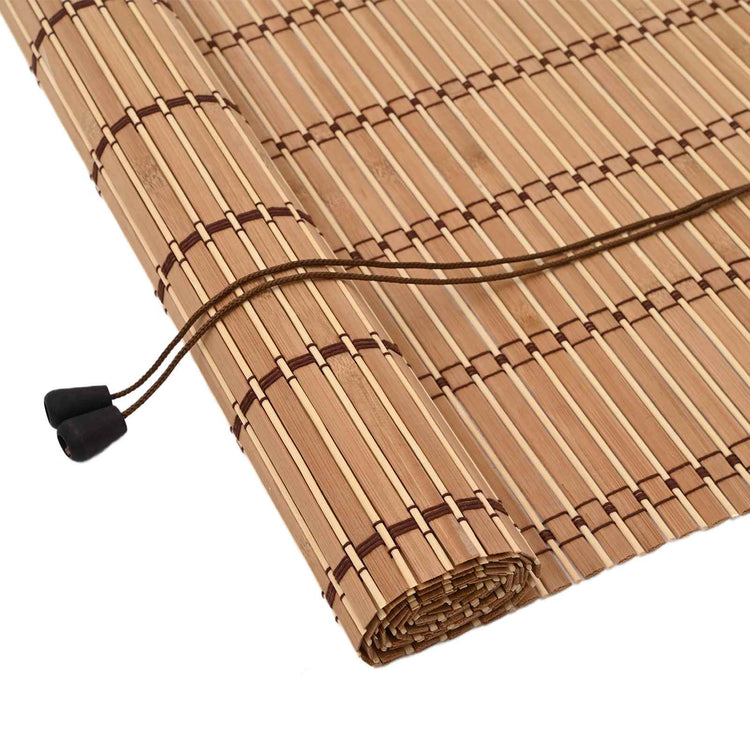 VidaXL store enrouleur avec rideaux bambou naturel 150 x 160 cm