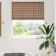 VidaXL store enrouleur avec rideaux marron 150 x 160 cm bambou