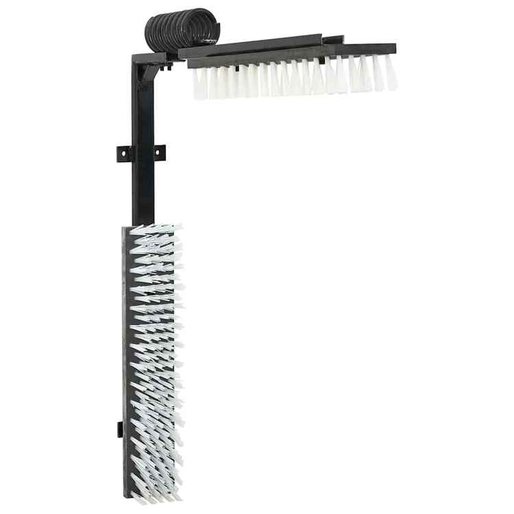 Vidaxl brosses d'élevage réglables noir et blanc 84 x 10 x 91 cm PVC