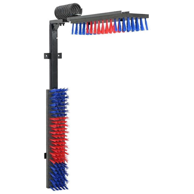 Vidaxl brosses d'élevage réglables rouge et bleu 84 x 10 x 91 cm PVC