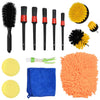 Vidaxxl ensemble de brosses pour voiture en polyrotin multicolore