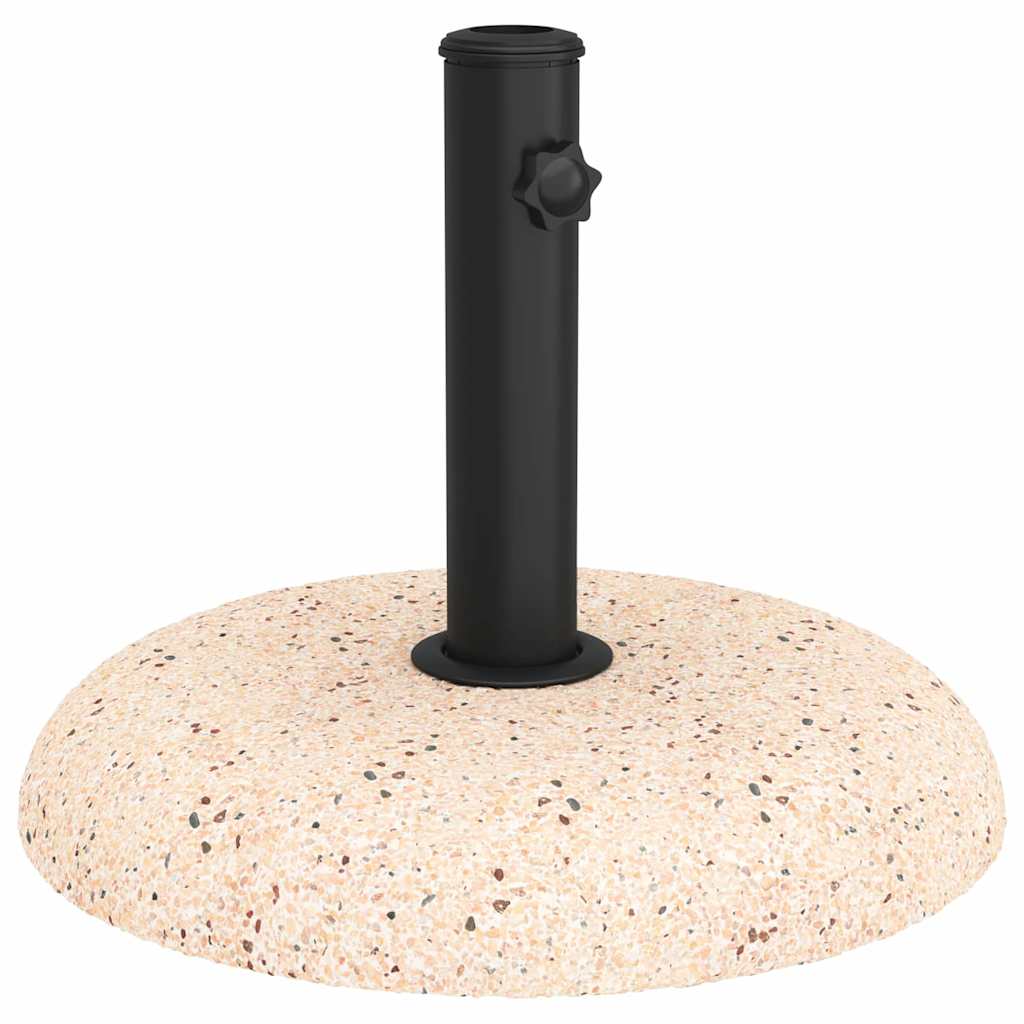 Vidaxl pied de parasol jaune ø 45 x 33 cm couleur béton