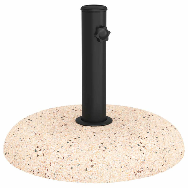 Vidaxl pied de parasol jaune ø 45 x 33 cm couleur béton