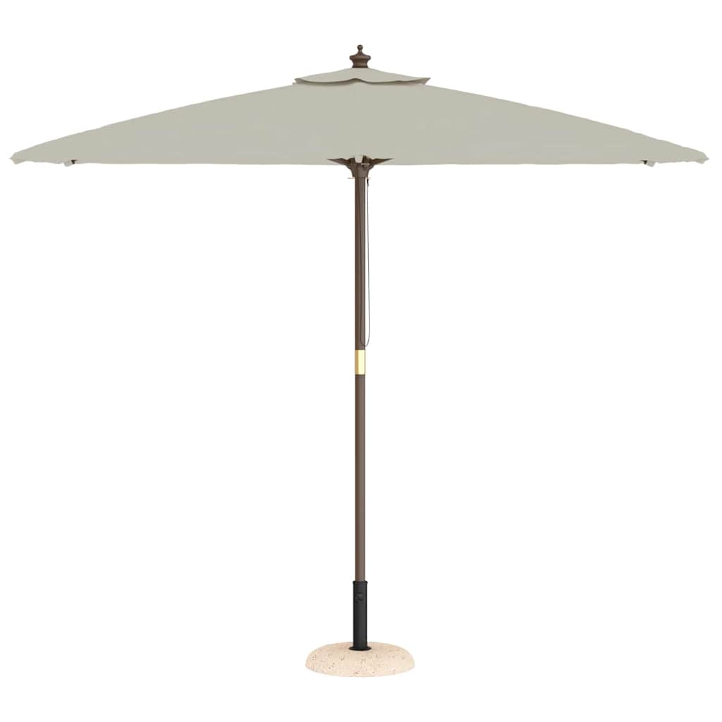 Vidaxl pied de parasol jaune ø 45 x 33 cm couleur béton