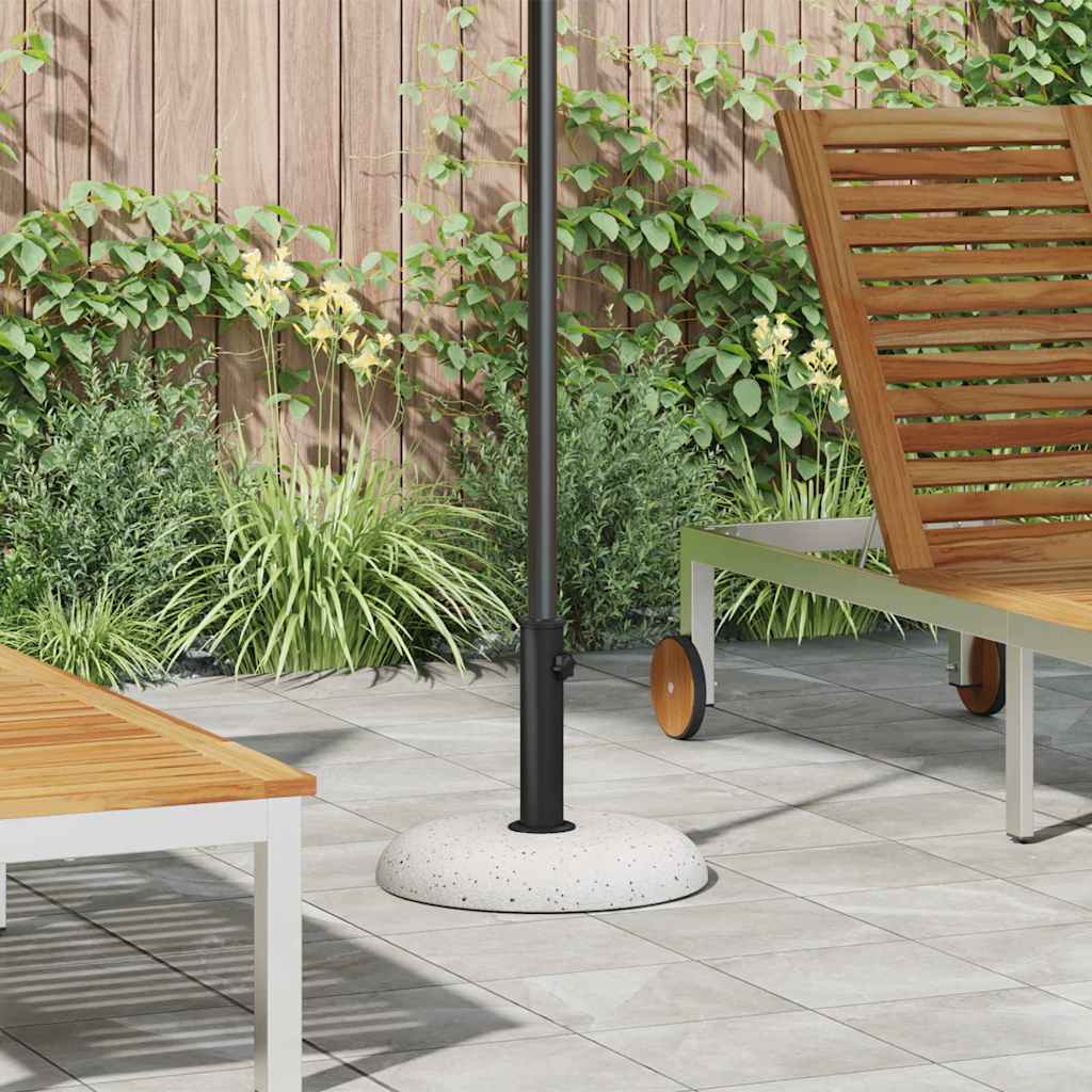 Vidaxx pied de parasol blanc ø 45 x 33 cm couleur béton