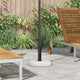 Vidaxx pied de parasol blanc ø 45 x 33 cm couleur béton