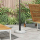 Vidaxl pied de parasol gris clair ø 45 x 33 cm couleur béton