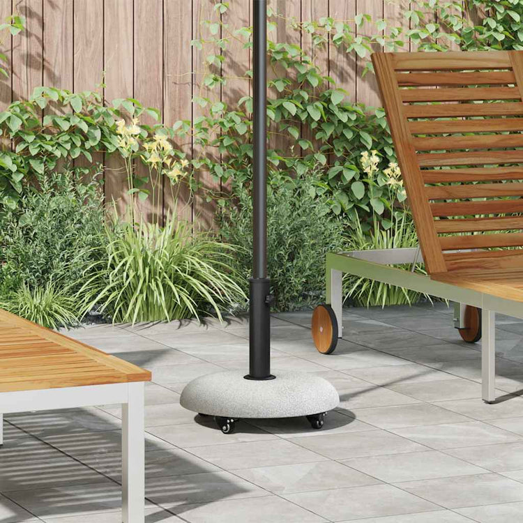 Vidaxl pied de parasol gris clair ø 45 x 40 cm couleur béton