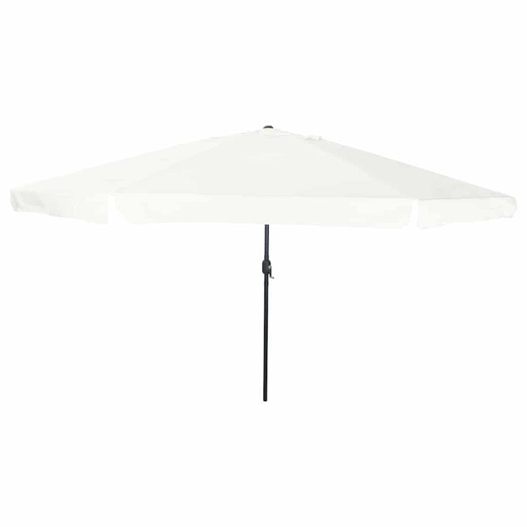 Vidaxxl parasol de jardin sable 395 x 395 x 245 cm polyester et acier