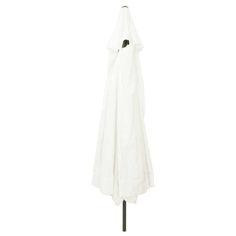 Vidaxxl parasol de jardin sable 395 x 395 x 245 cm polyester et acier