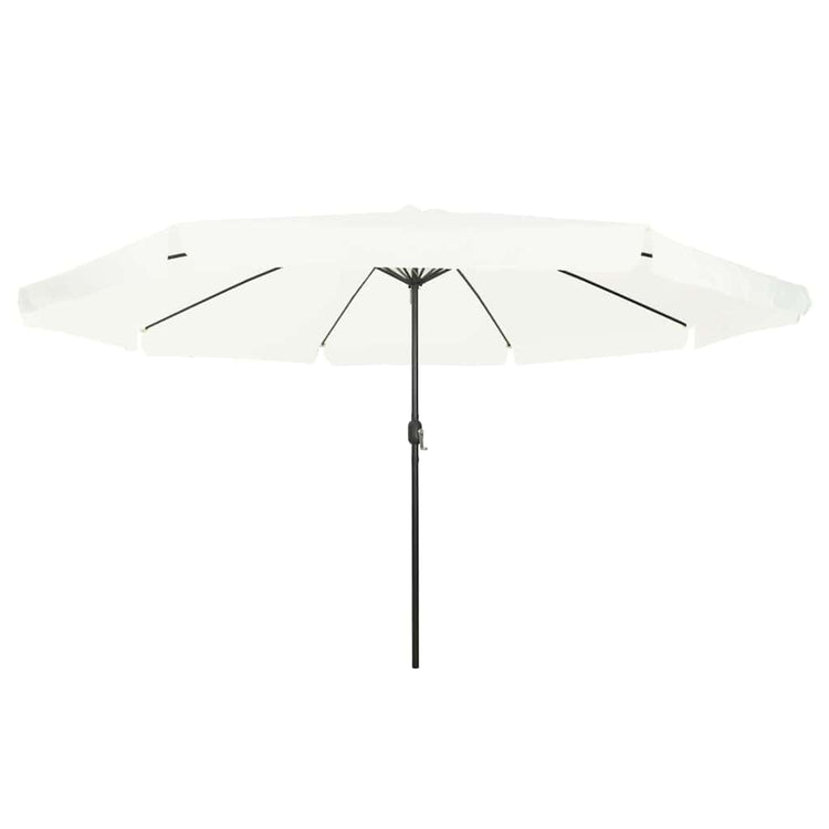 Vidaxxl parasol de jardin sable 395 x 395 x 245 cm polyester et acier
