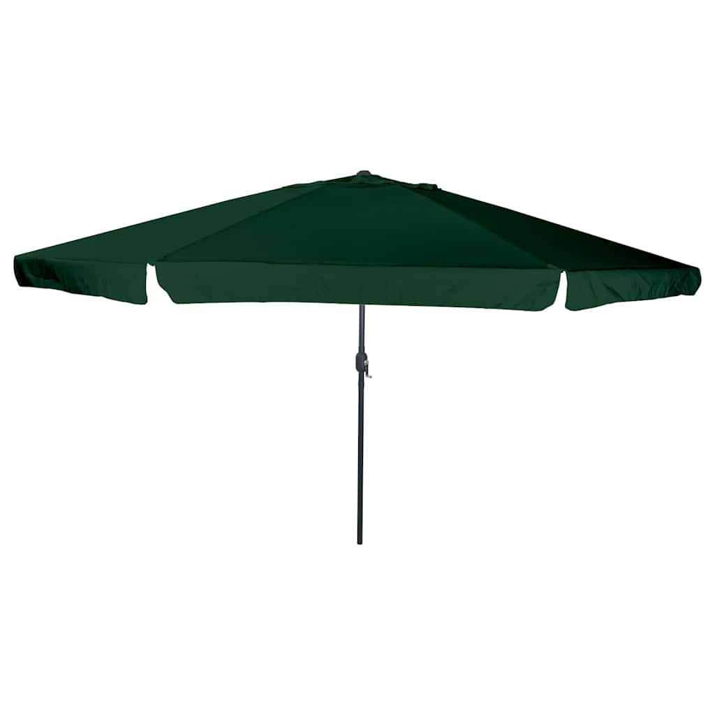 Vidaxxl parasol de jardin vert 395 x 395 x 245 cm polyester et acier
