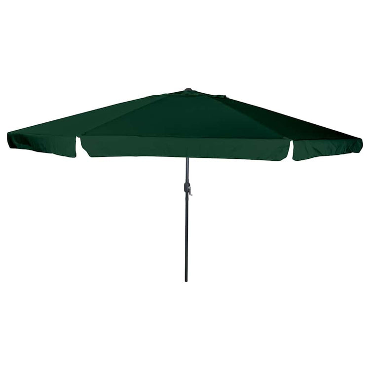 Vidaxxl parasol de jardin vert 395 x 395 x 245 cm polyester et acier