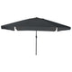 Vidaxxl parasol de jardin anthracite 395 x 395 x 245 cm polyester et acier