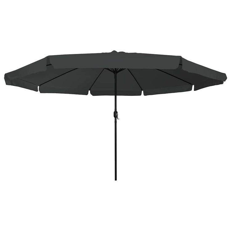 Vidaxxl parasol de jardin anthracite 395 x 395 x 245 cm polyester et acier